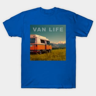 Van Life Camper RV Outdoors in Nature T-Shirt